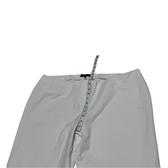 Lafayette 148 New York White Cropped Pants Plus Size 20W Stretch Trousers - Picture 3 of 11